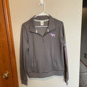 PINK quarter zip sweatshirt